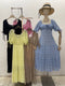 Summer Casual Loose Puff Sleeves Square Neck Dresses